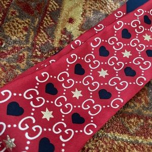 Gucci GG Print Silk Neck Bow